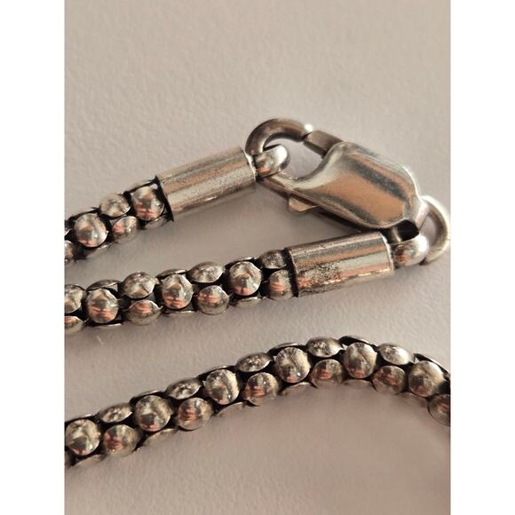 N1106 Retired Silpada Designs 925 Sterling Silver Popcorn Necklace, 17 inch - Picture 3 of 6